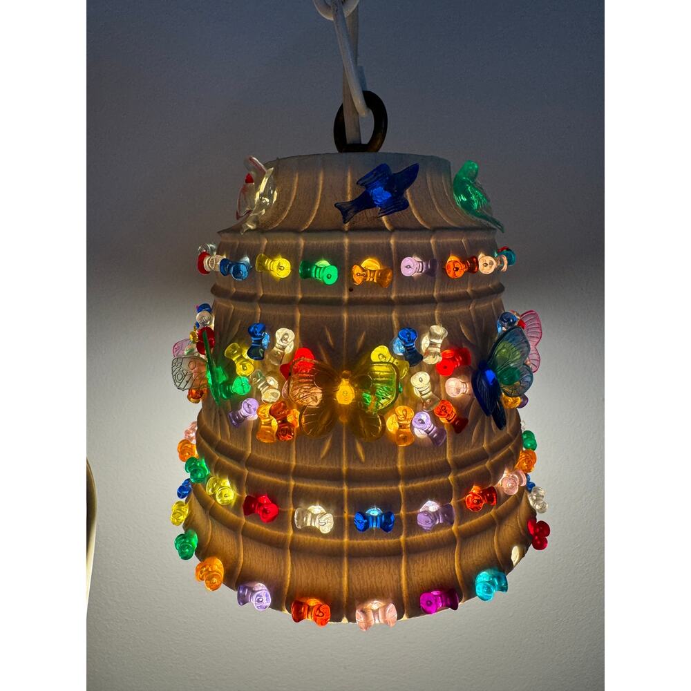 Vintage Small Lawnware Pendant Lamp
